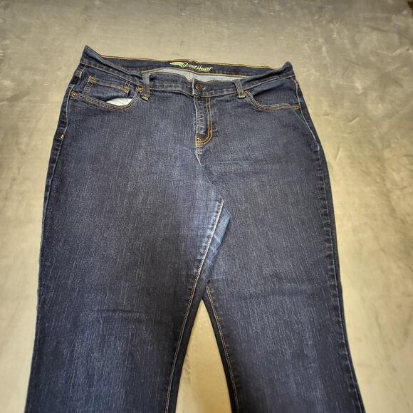 Old Navy Jeans Womens 14 Regular Blue The Sweetheart Dark Wash Stretch Denim - Picture 2 of 10